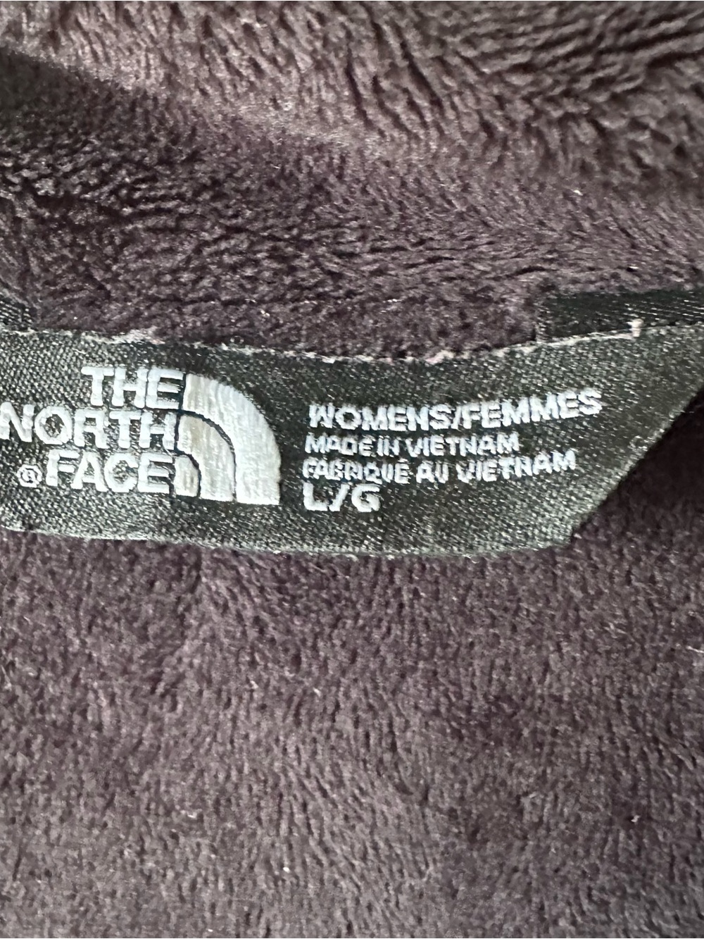 The North Face Black Soft Shell Velour Lined Hooded Jacket with Pink Logo Large - Picture 7 of 7